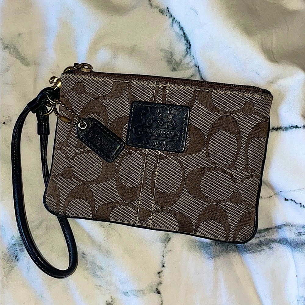 Coach mini wristlet